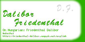 dalibor friedenthal business card